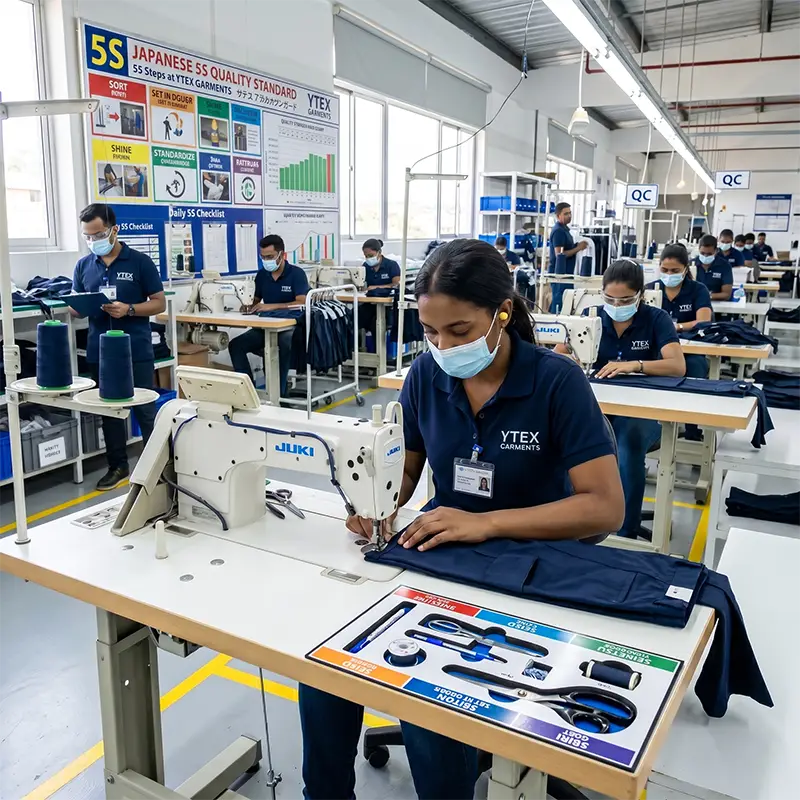 Japanese 5S quality management system in practice at Ytex Garments